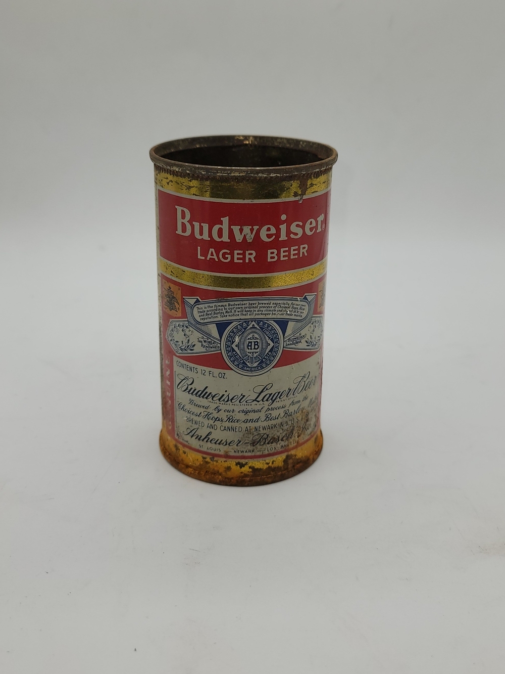 Budweiser LAGER BEER 12 oz. 1950's Split Label